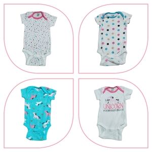 Gerber Onesies (Lot of 4) Size 0-3